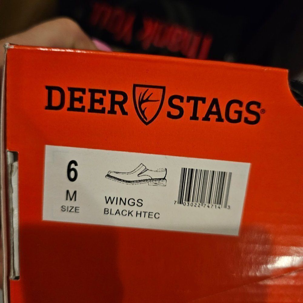 Deer Stags Kids' Wings Dress Comfort Slip-On Shoes Black Size 6 NWT - Picture 7 of 12